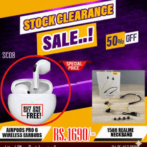 Airpod Pro 06  ear bud , Realme wireless neck band